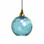 Suspension globe en vitrail artistique pour salle à manger