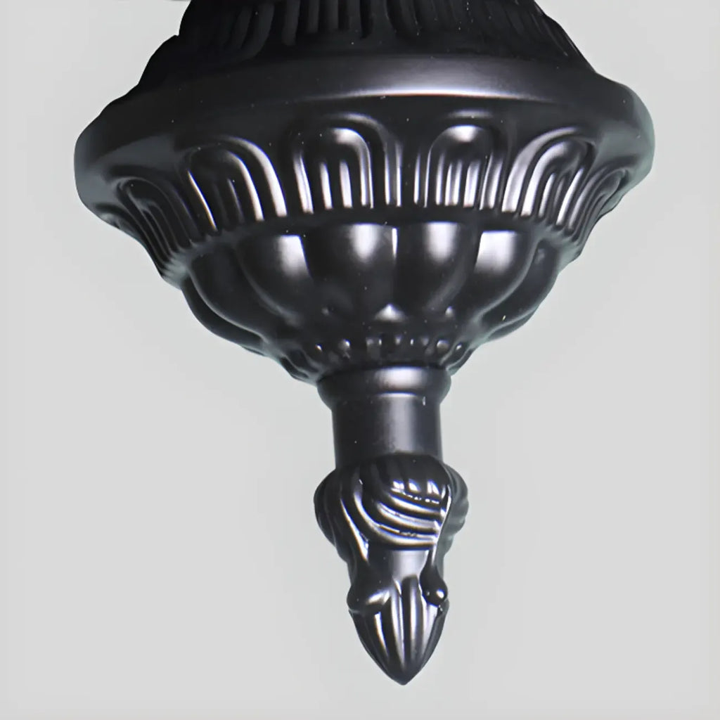 Lustre suspendu vintage en métal noir Bell