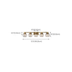 Appliques de salle de bain classiques en laiton avec abat-jour sphérique transparent