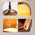 Suspension moderne en verre brun
