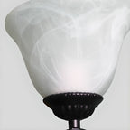 Lustre suspendu vintage en métal noir Bell