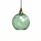 Suspension globe en vitrail artistique pour salle à manger