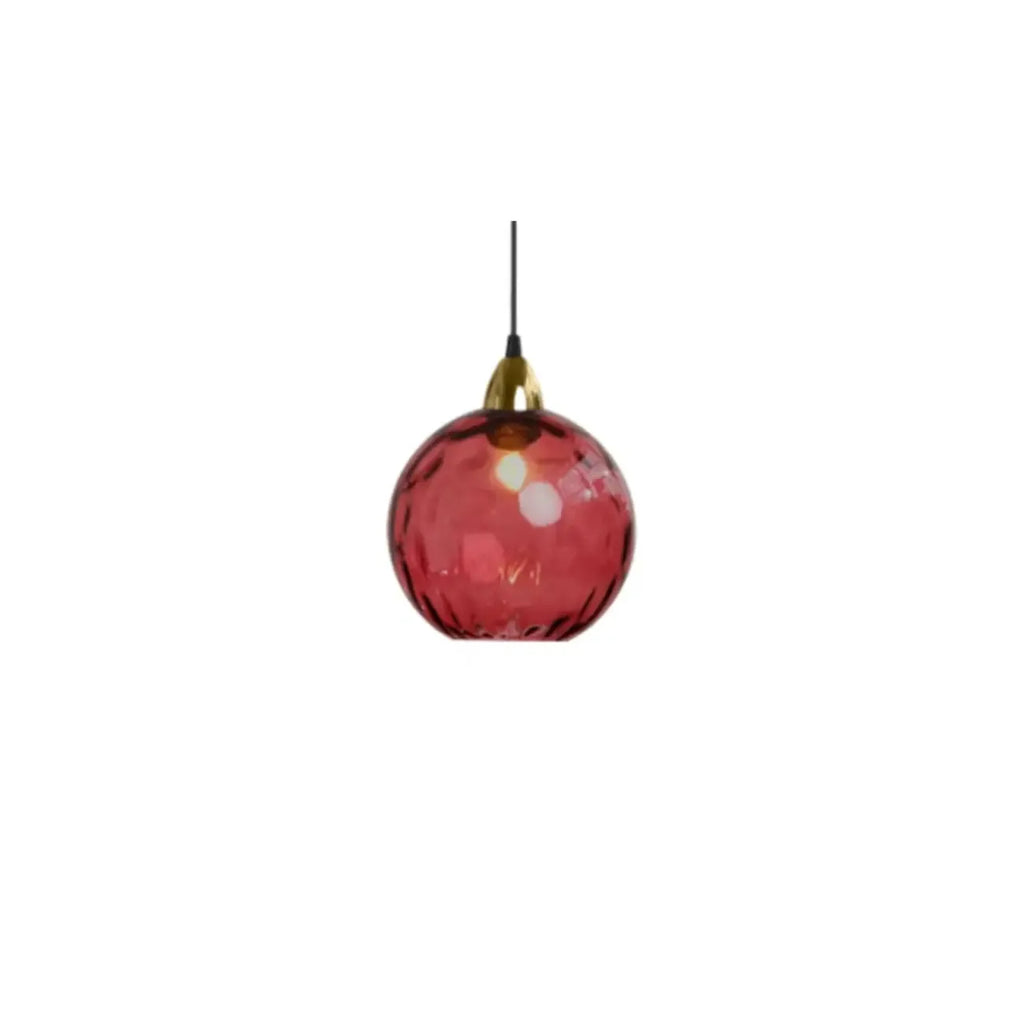 Suspension globe en vitrail artistique pour salle à manger