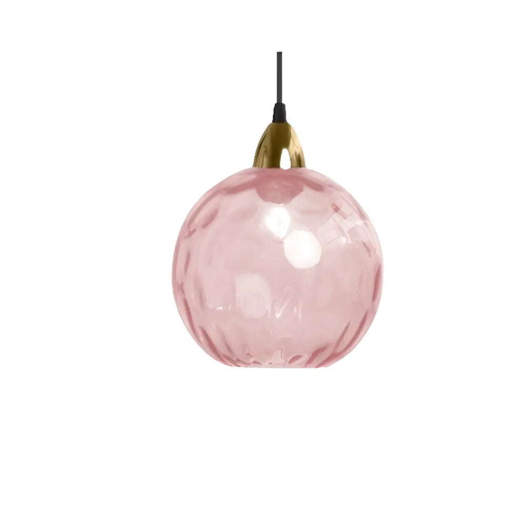 Suspension globe en vitrail artistique pour salle à manger