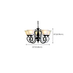 Lustre suspendu vintage en métal noir Bell