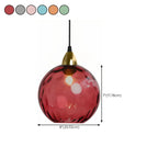 Suspension globe en vitrail artistique pour salle à manger
