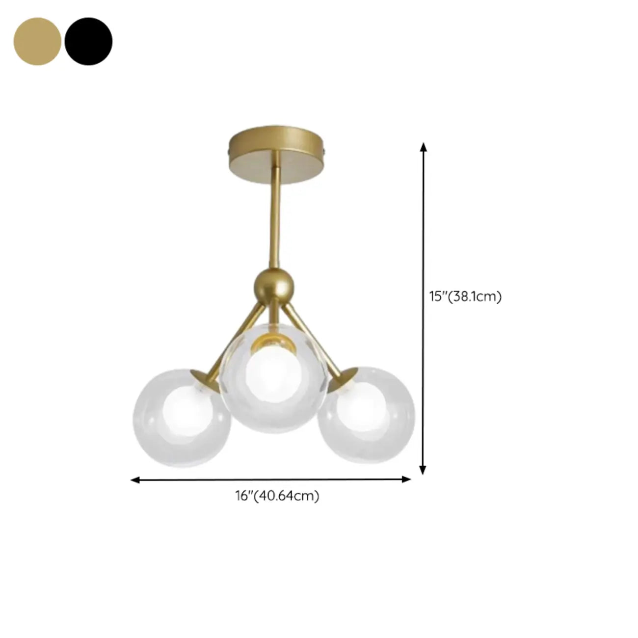 Lustre moderne à globes en verre et LED, inspiré du design Spoutnik