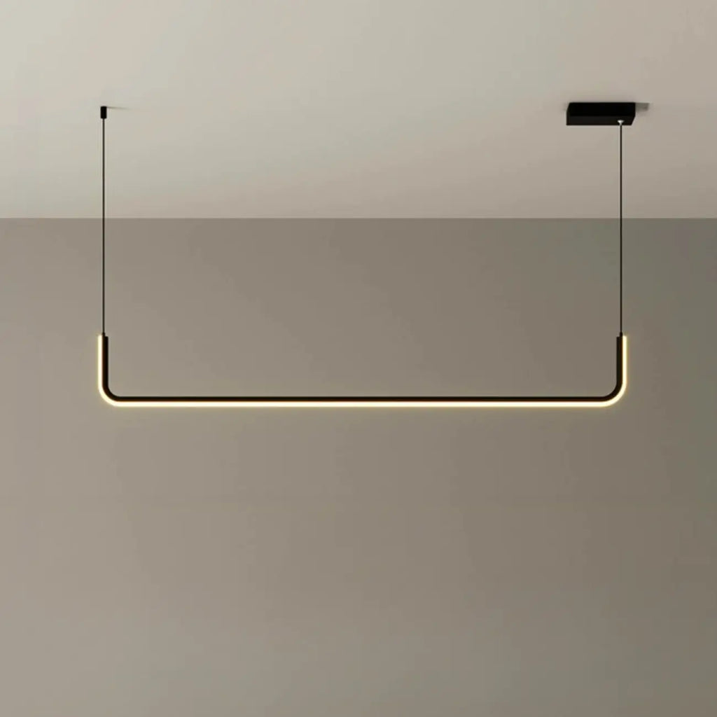 Suspension linéaire simple en gel de silice doré pour îlot de cuisine