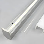 Appliques murales LED modernes pour coiffeuse avec design géométrique