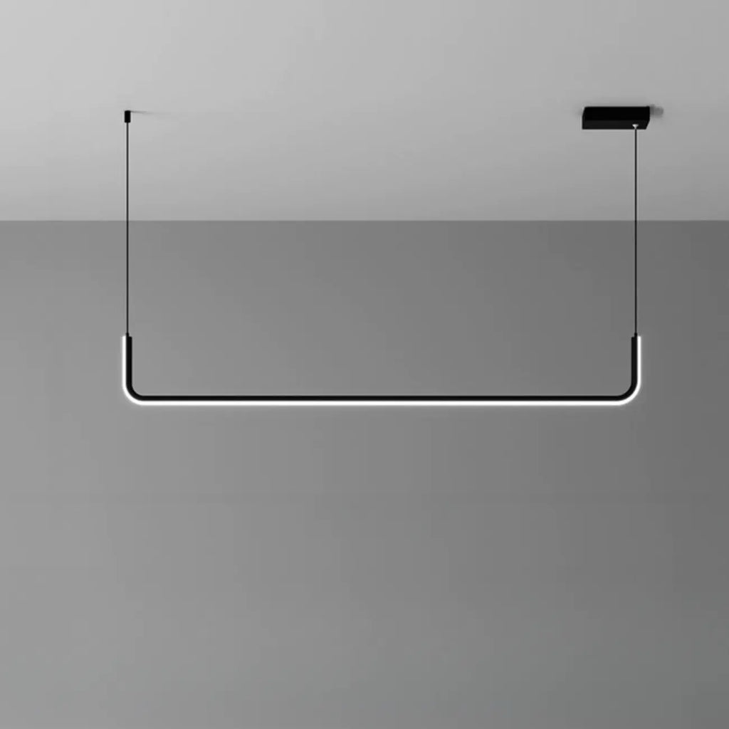 Suspension linéaire simple en gel de silice doré pour îlot de cuisine
