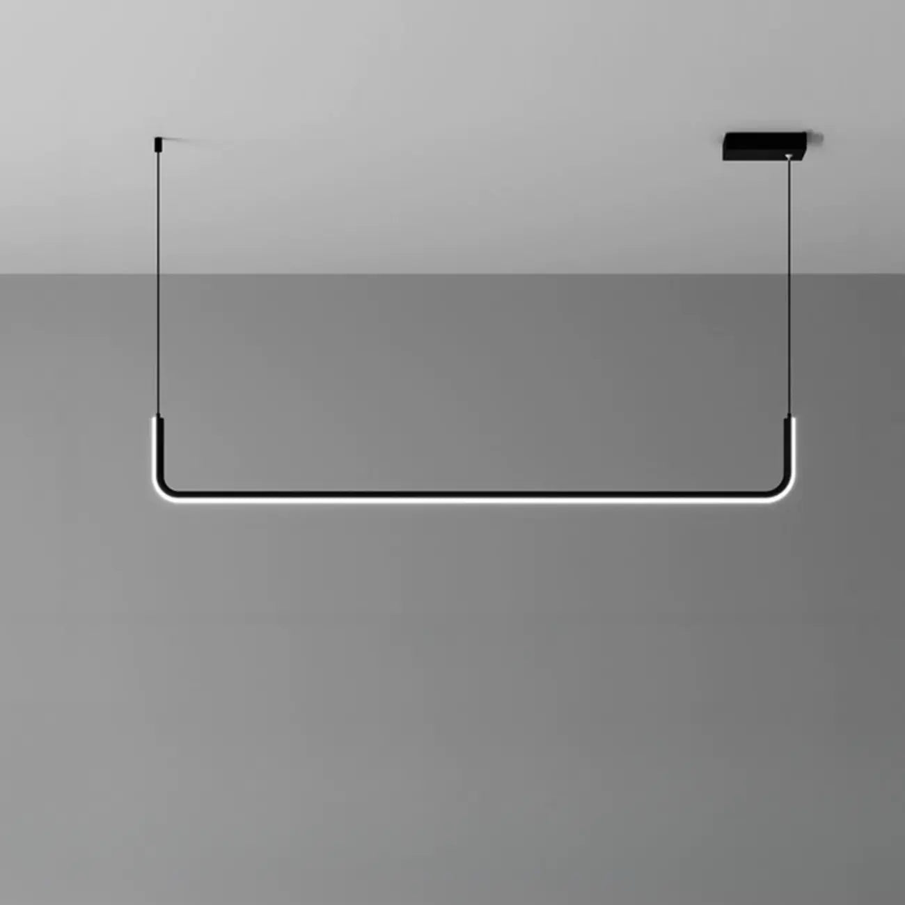 Suspension linéaire simple en gel de silice doré pour îlot de cuisine