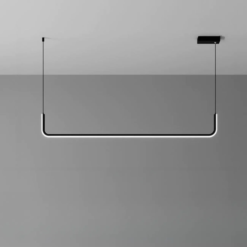 Suspension linéaire simple en gel de silice doré pour îlot de cuisine