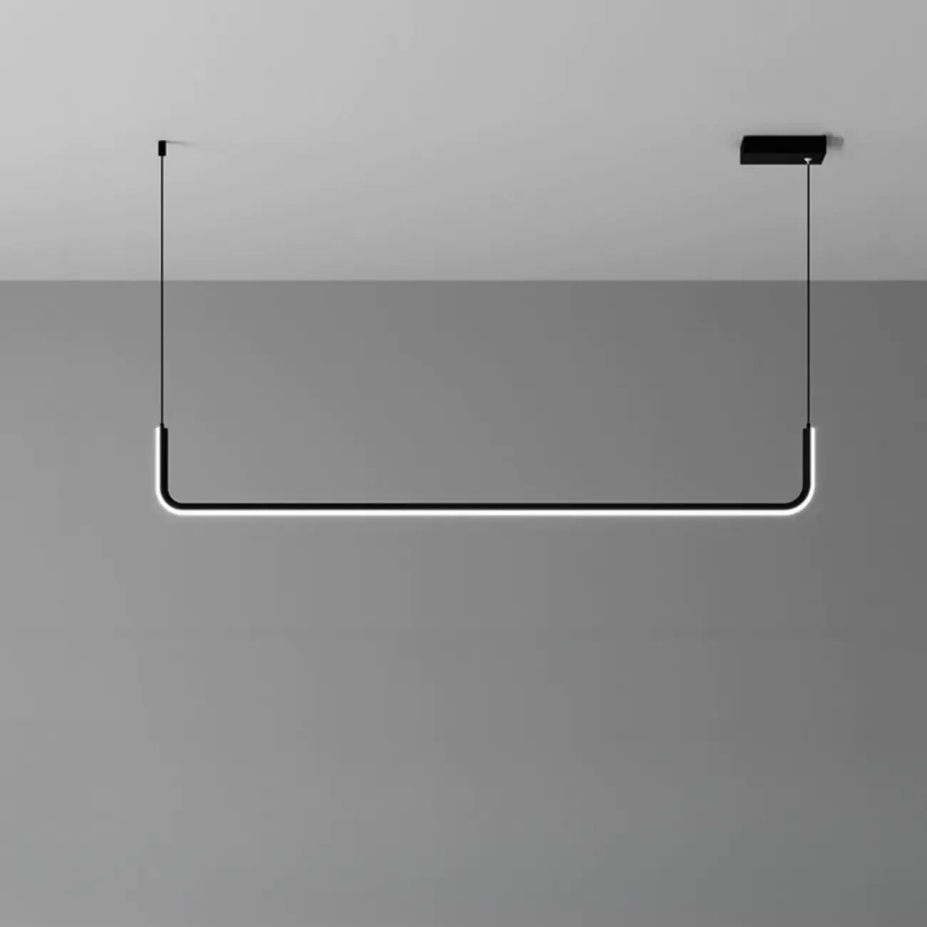 Suspension linéaire simple en gel de silice doré pour îlot de cuisine