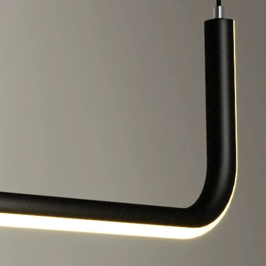 Suspension linéaire simple en gel de silice doré pour îlot de cuisine