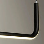 Suspension linéaire simple en gel de silice doré pour îlot de cuisine