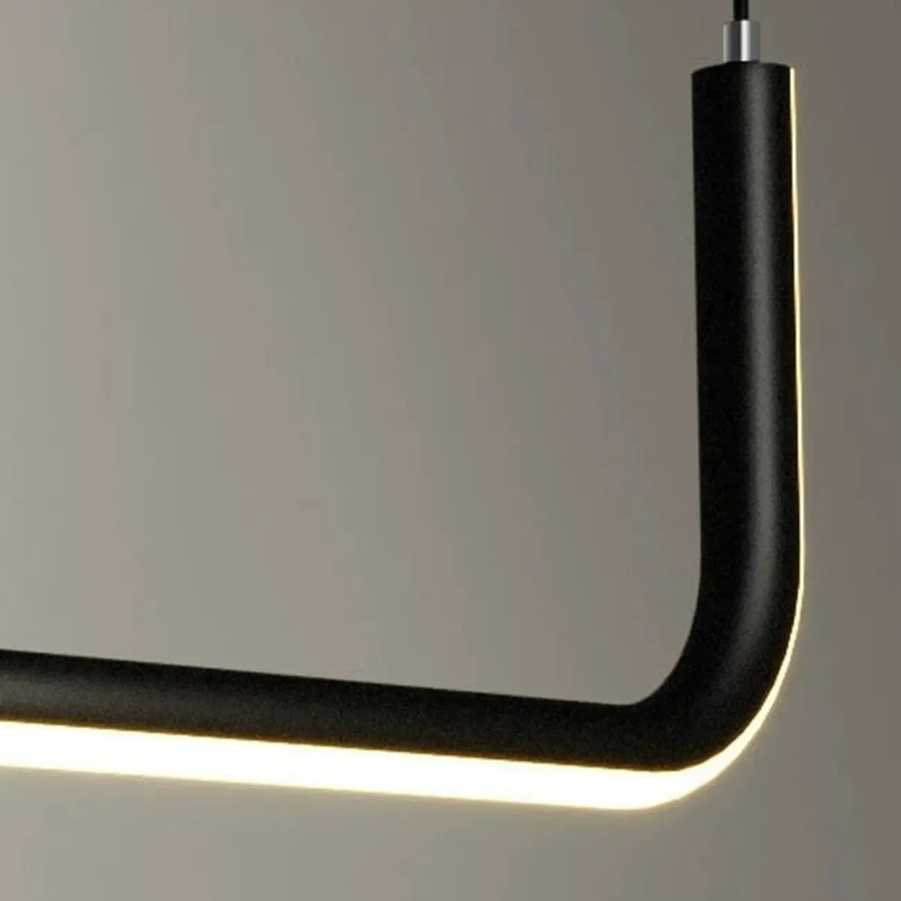 Suspension linéaire simple en gel de silice doré pour îlot de cuisine