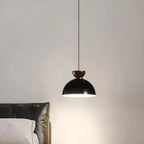 Suspension LED rectangulaire bordeaux moderne pour salon