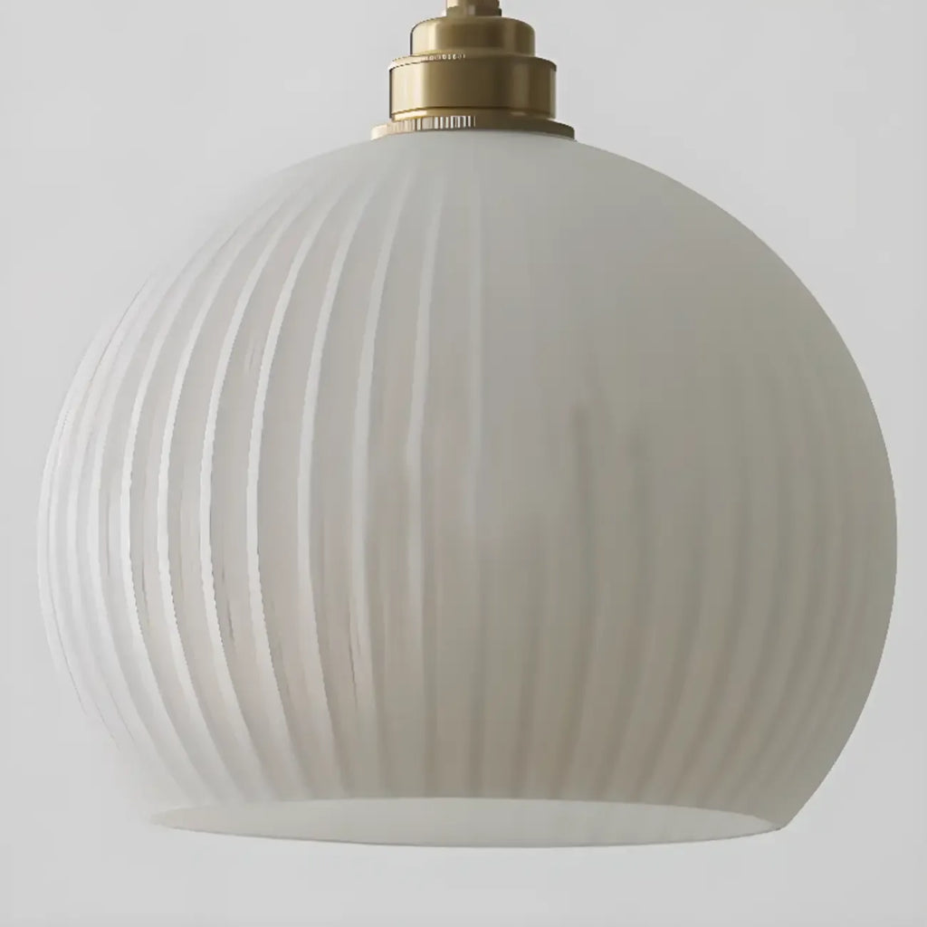 Suspension LED minimaliste en verre blanc, lanterne pour salon