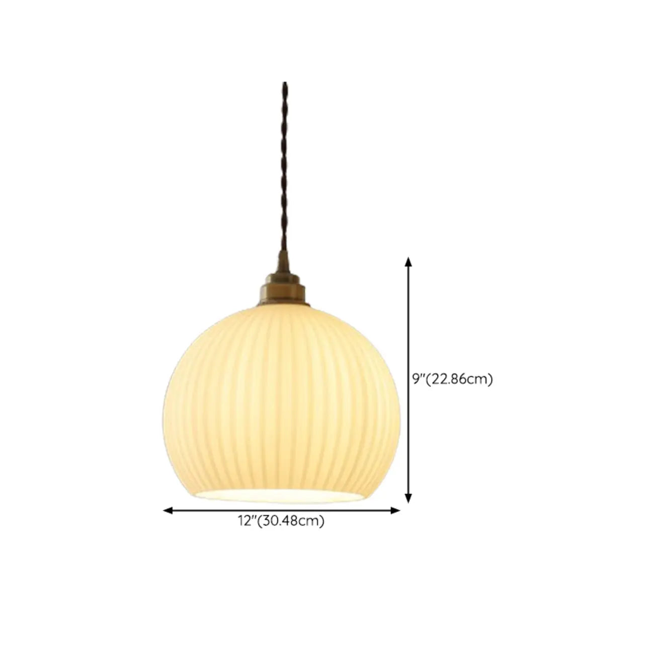 Suspension LED minimaliste en verre blanc, lanterne pour salon