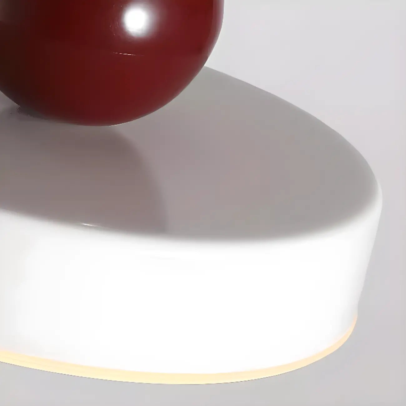Suspension LED rectangulaire bordeaux moderne pour salon