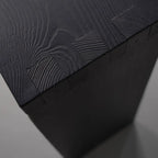 Console minimaliste en bois noir