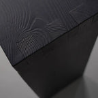 Console minimaliste en bois noir