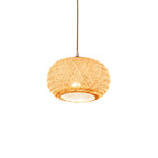Suspension lanterne en bambou de style japonais pour salon