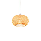 Suspension lanterne en bambou de style japonais pour salon