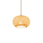 Suspension lanterne en bambou de style japonais pour salon