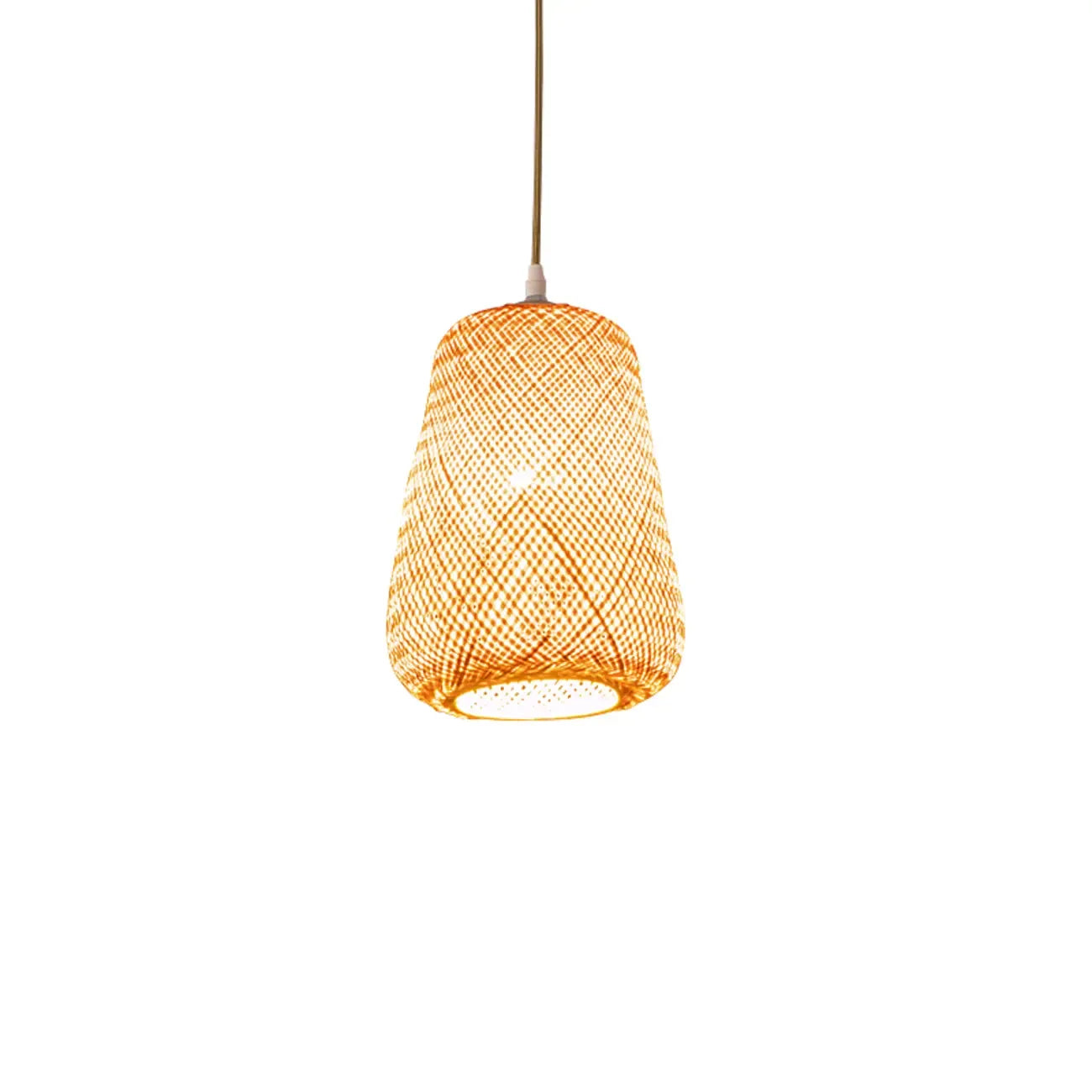 Suspension lanterne en bambou de style japonais pour salon