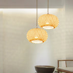 Suspension lanterne en bambou de style japonais pour salon