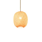 Suspension lanterne en bambou de style japonais pour salon