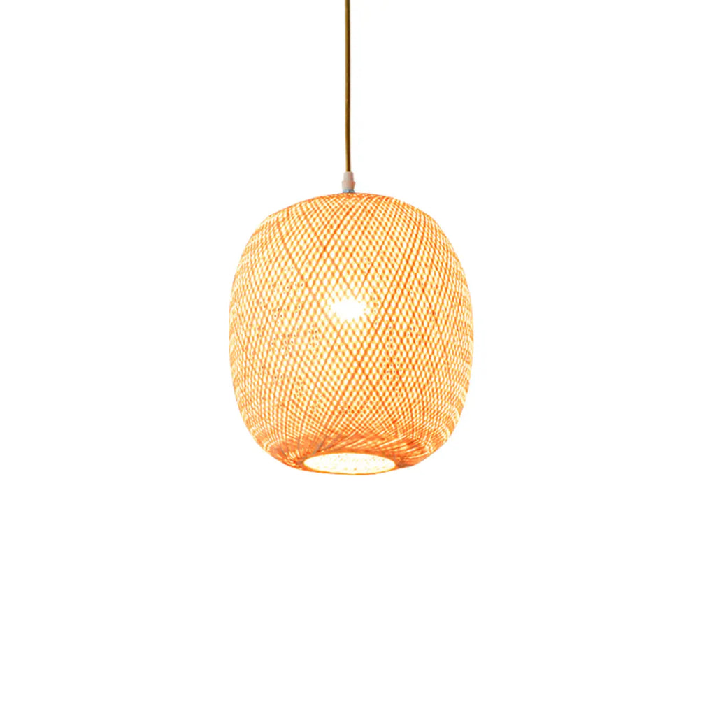 Suspension lanterne en bambou de style japonais pour salon