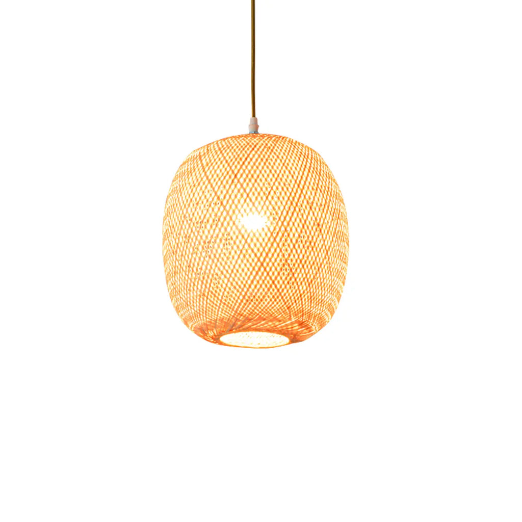 Suspension lanterne en bambou de style japonais pour salon