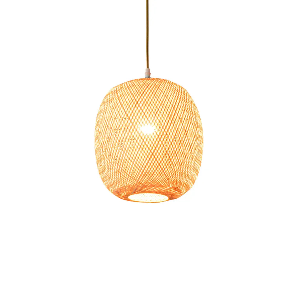 Suspension lanterne en bambou de style japonais pour salon