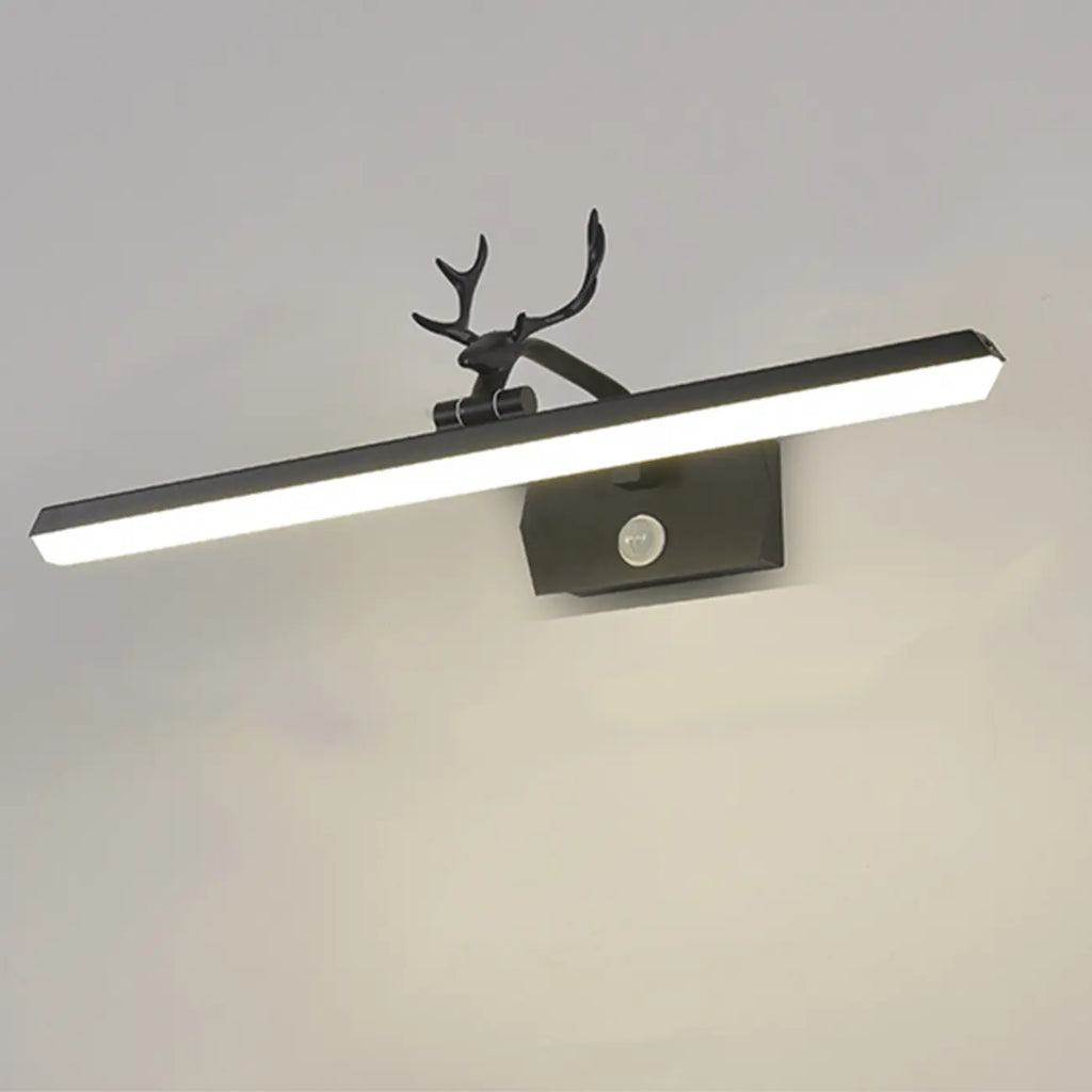 Appliques murales LED noires pour coiffeuse au design élégant