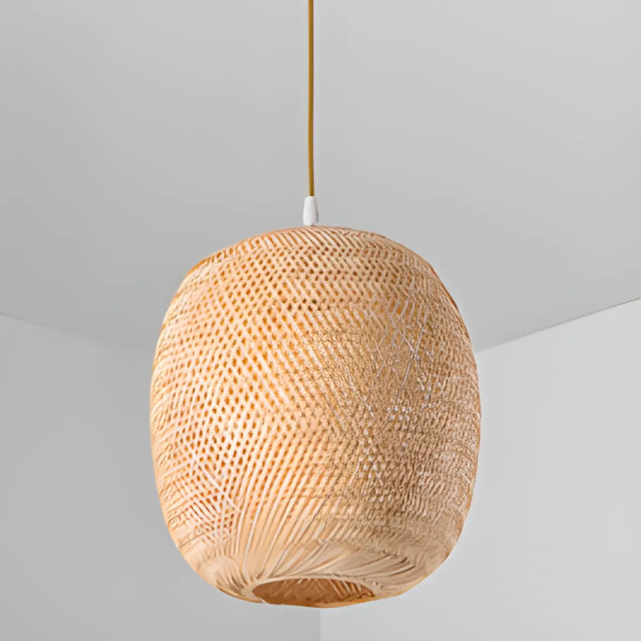 Suspension lanterne en bambou de style japonais pour salon