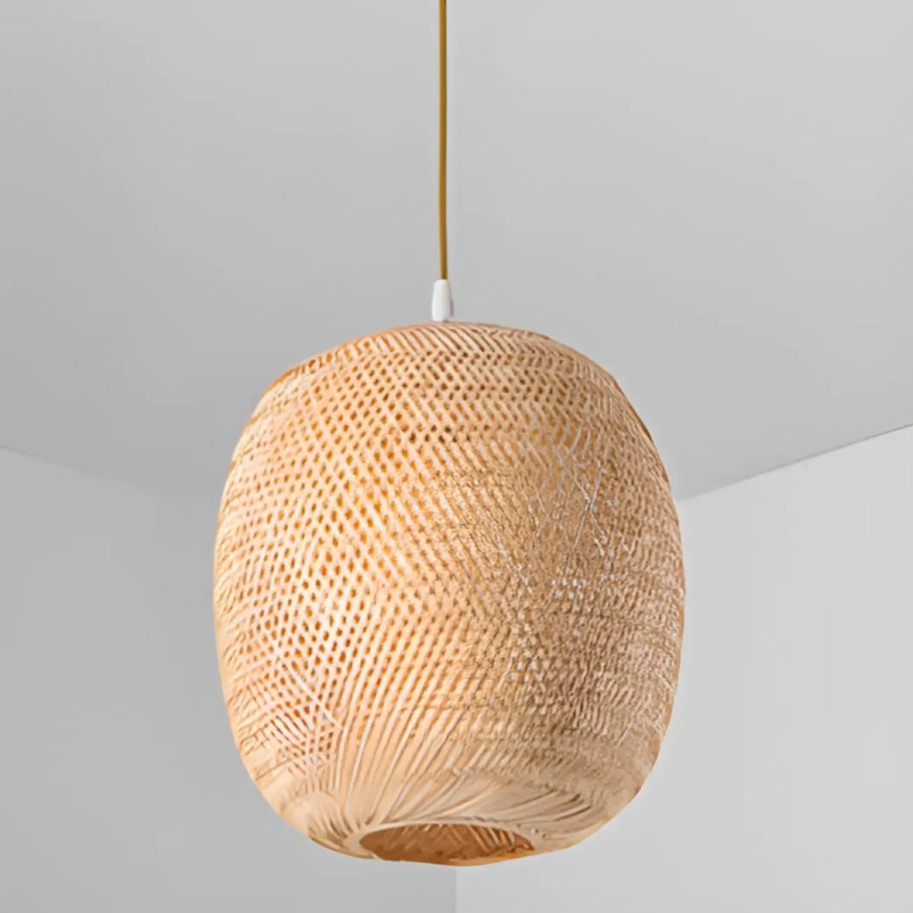Suspension lanterne en bambou de style japonais pour salon