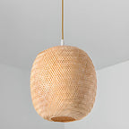 Suspension lanterne en bambou de style japonais pour salon