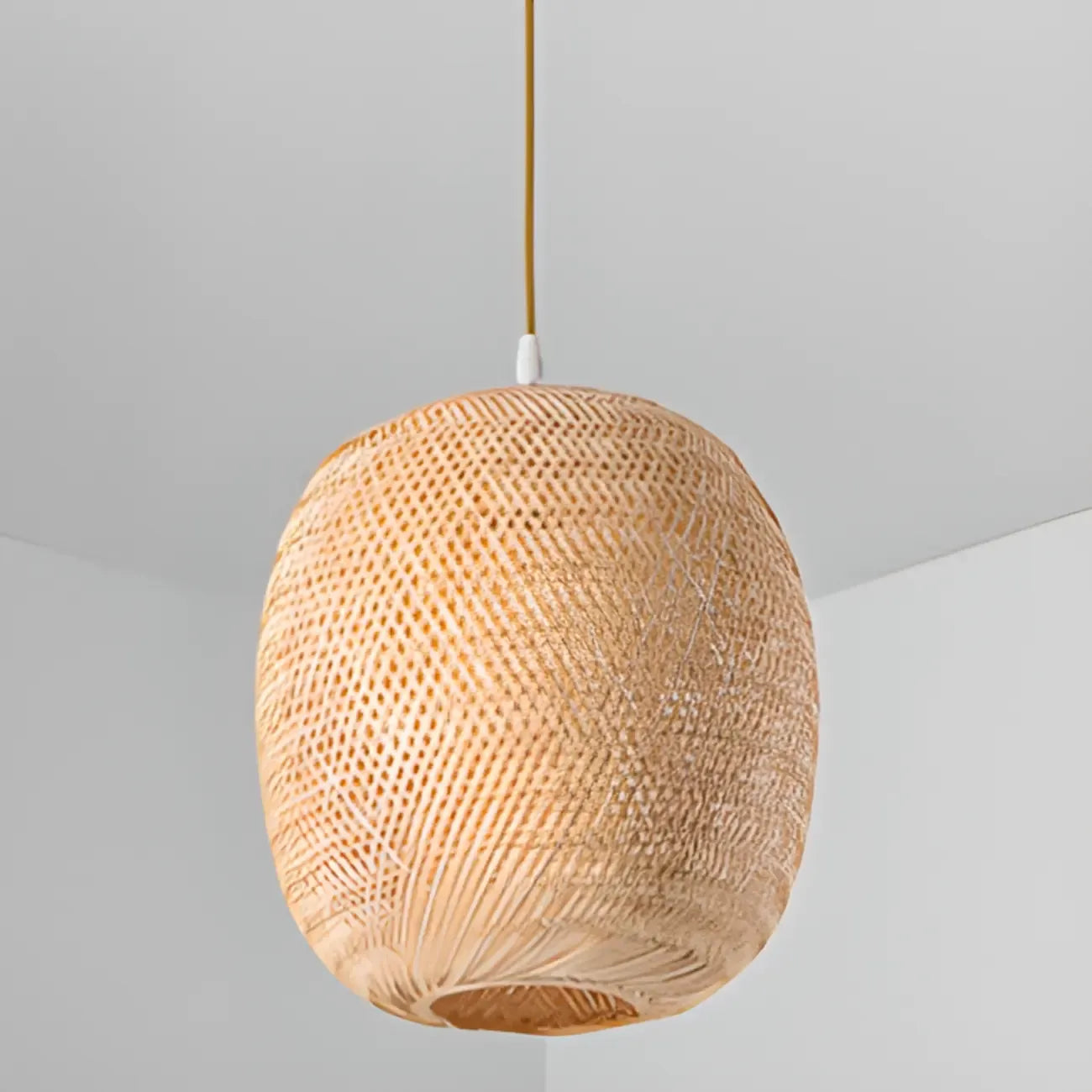 Suspension lanterne en bambou de style japonais pour salon