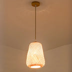 Suspension lanterne en bambou de style japonais pour salon