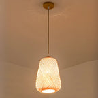 Suspension lanterne en bambou de style japonais pour salon