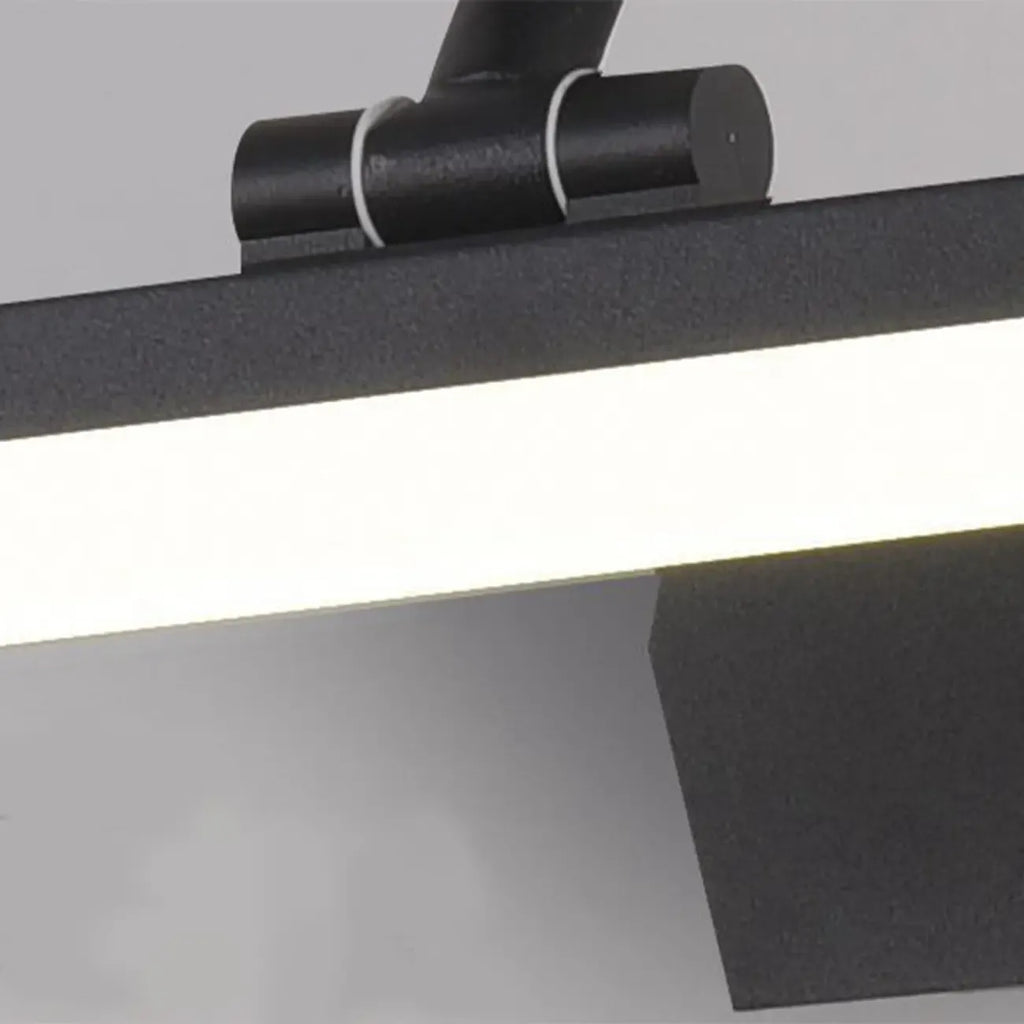 Appliques murales LED noires pour coiffeuse au design élégant