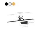 Appliques murales LED noires pour coiffeuse au design élégant