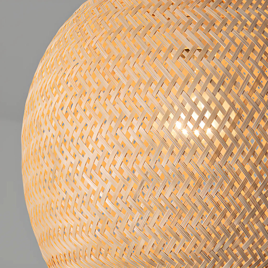 Suspension lanterne en bambou de style japonais pour salon
