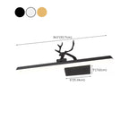 Appliques murales LED noires pour coiffeuse au design élégant
