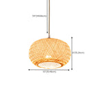 Suspension lanterne en bambou de style japonais pour salon