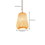 Suspension lanterne en bambou de style japonais pour salon