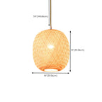 Suspension lanterne en bambou de style japonais pour salon