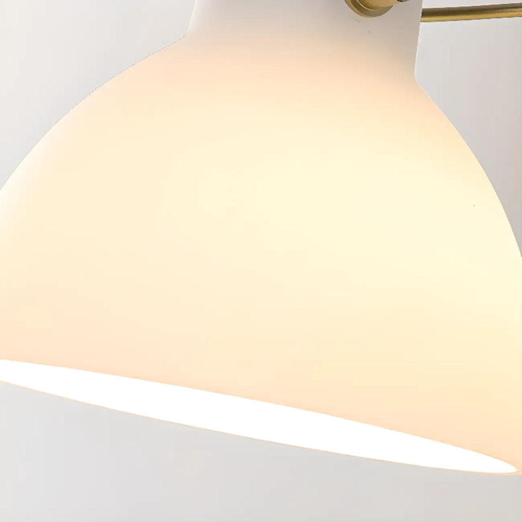 Applique murale hémisphérique en verre à 1 lumière pour salle de bain